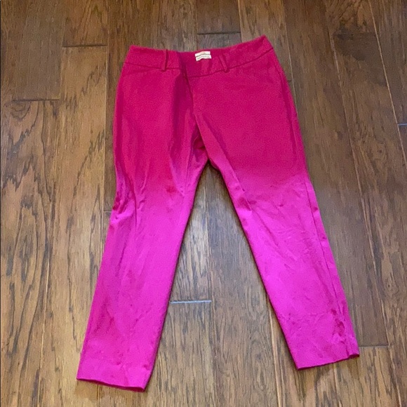 hot pink ankle pants